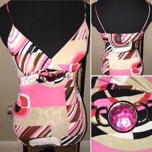 New item sexy size small strappy Top with padding